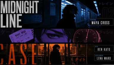 Retro Anime Crime Title Sequence reference image 1