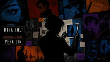 Retro Anime Crime Title Sequence reference image 3